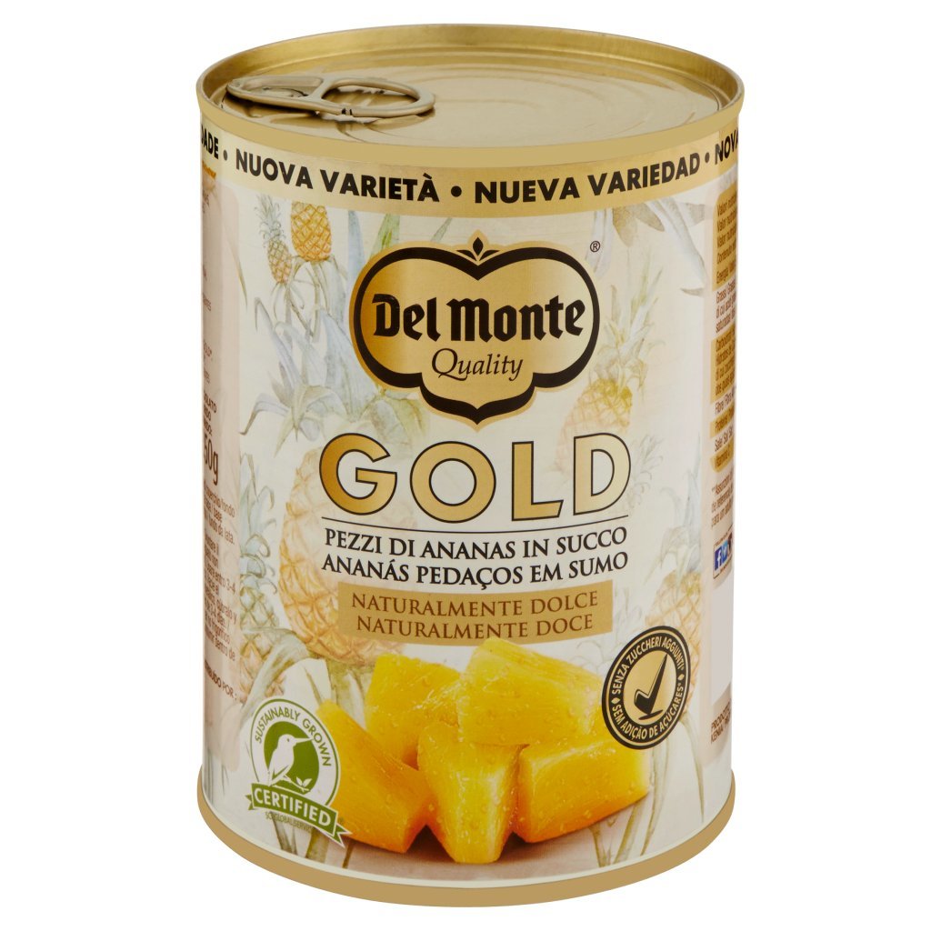 Del Monte Gold Pezzi di Ananas in Succo