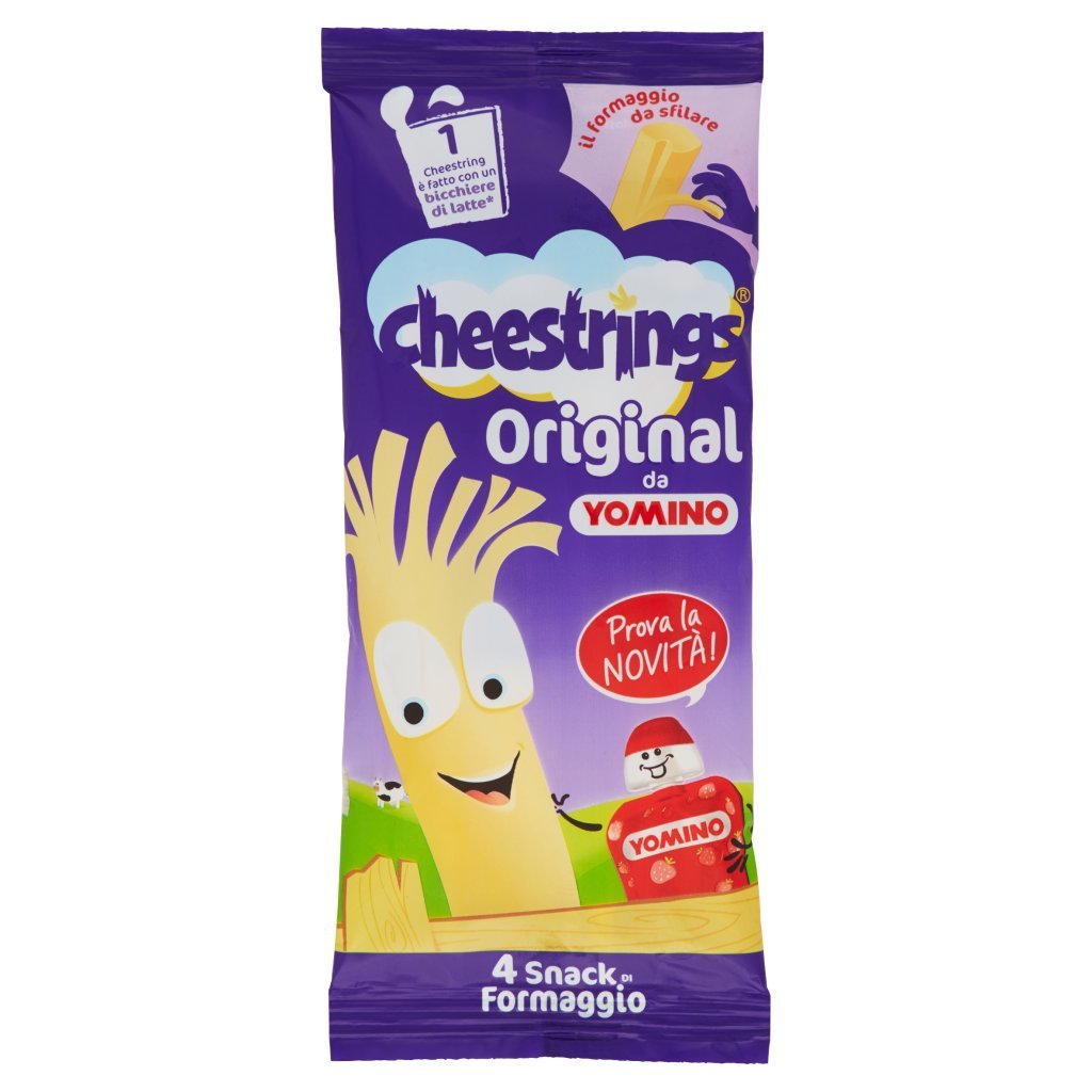 Cheestrings Original da Yomino 4 Snack di Formaggio 4 x 20 g