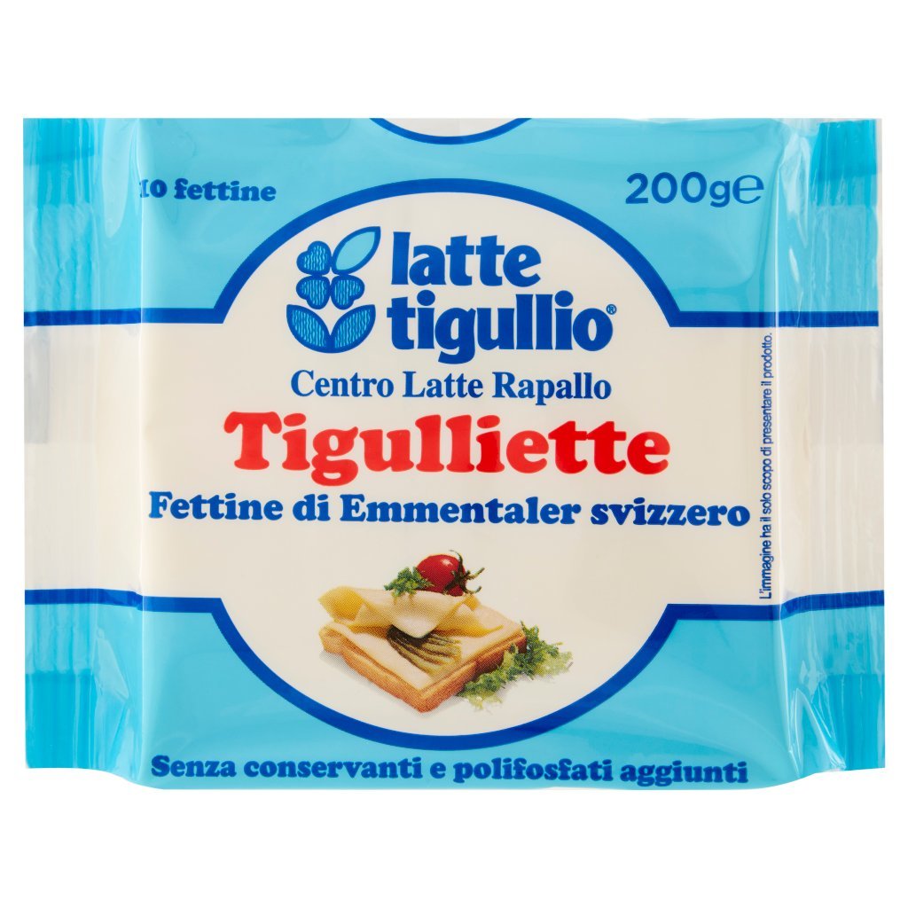 Latte Tigullio Tigulliette Fettine di Emmentaler Svizzero