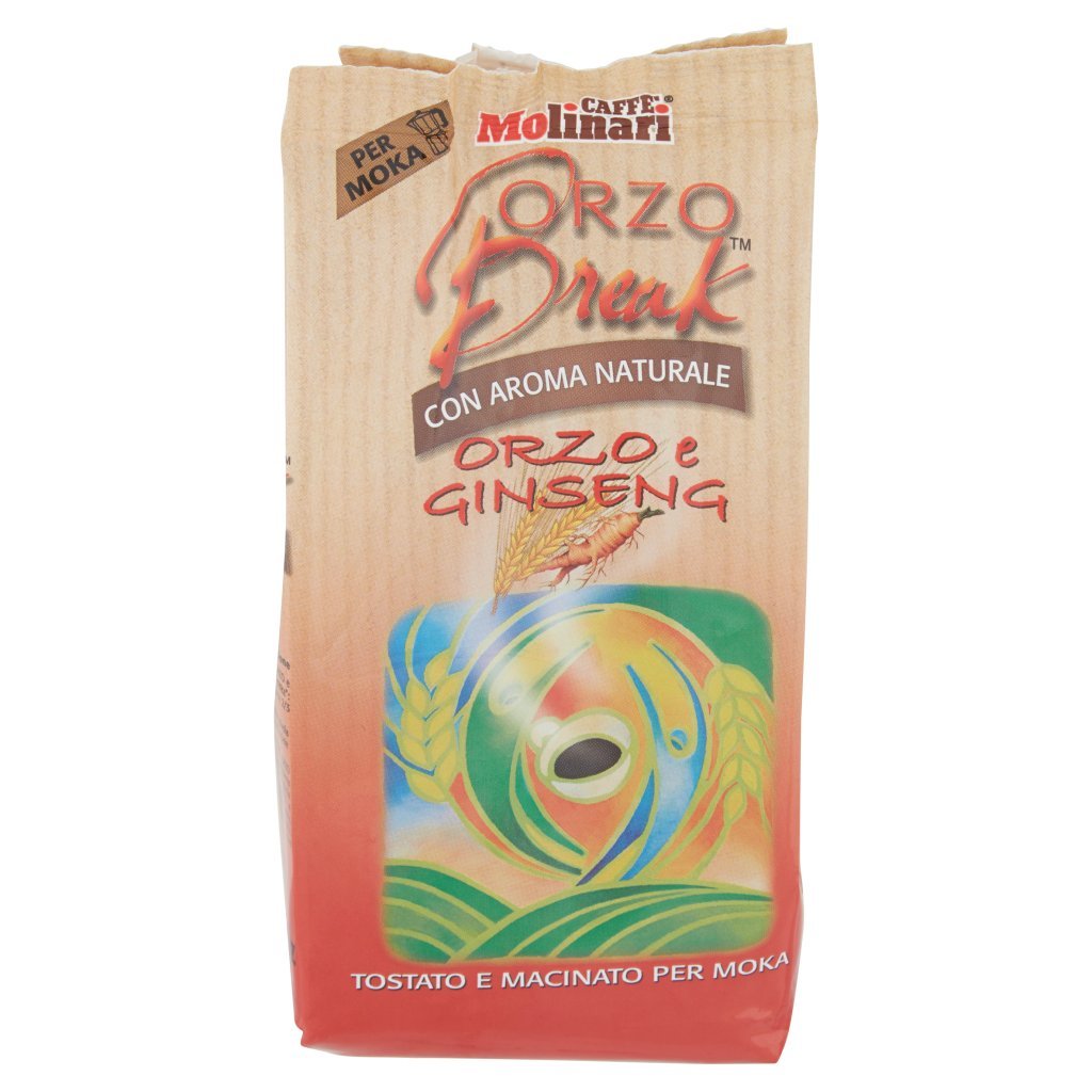 Caffè Molinari Orzo Break con Aroma Naturale Orzo e Ginseng