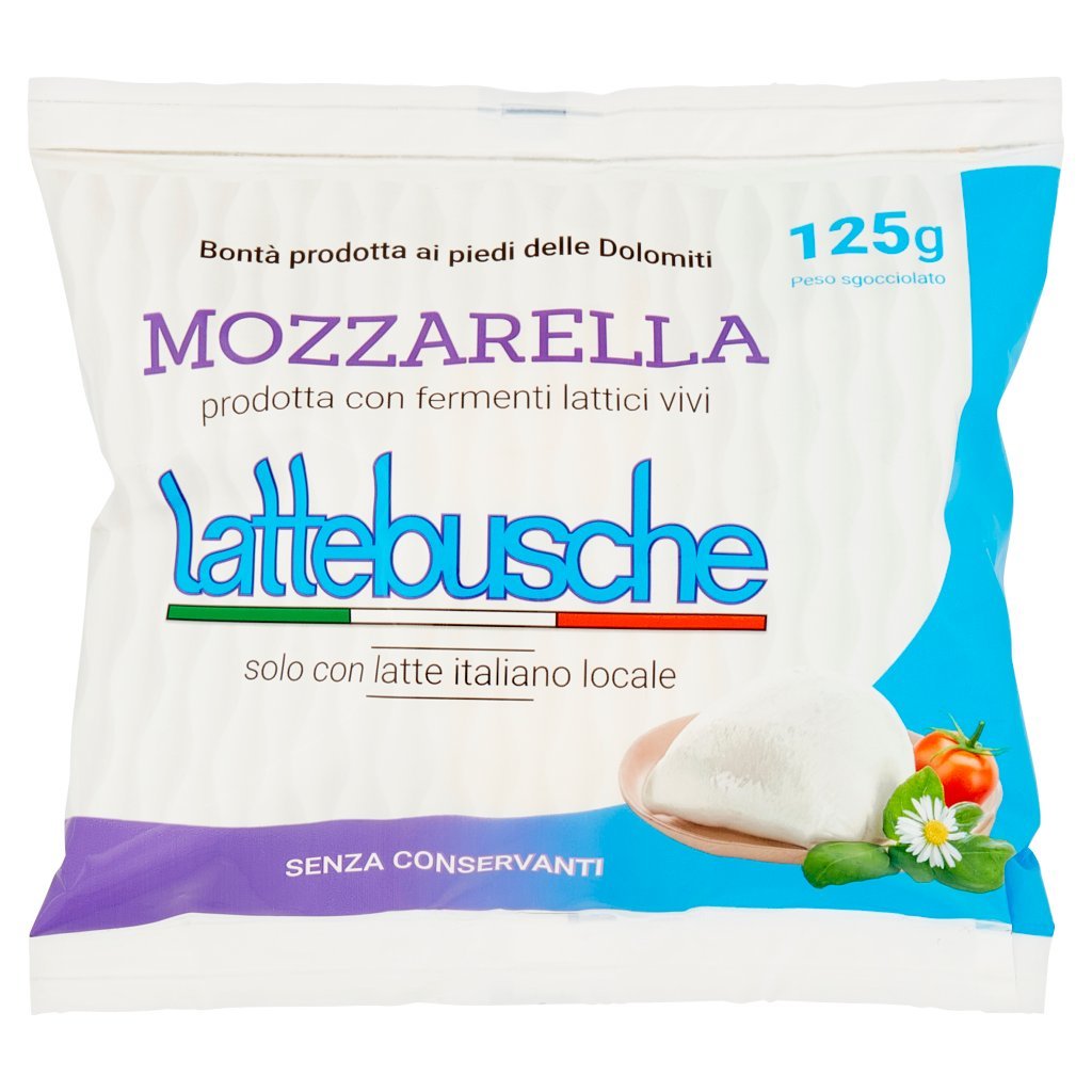 Lattebusche Mozzarella 125 g