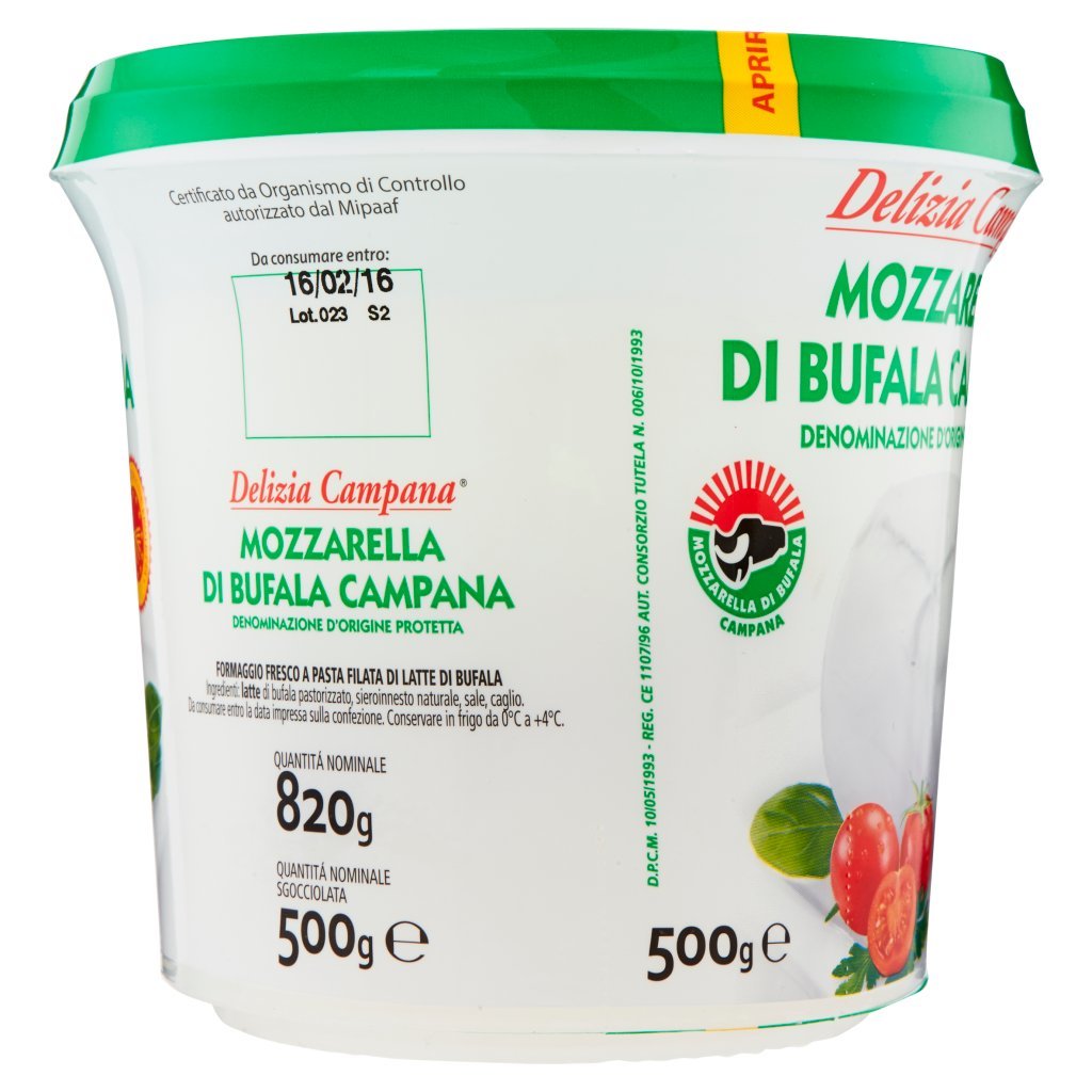 Delizia Campana Mozzarella di Bufala Campana D.O.P. 500 g