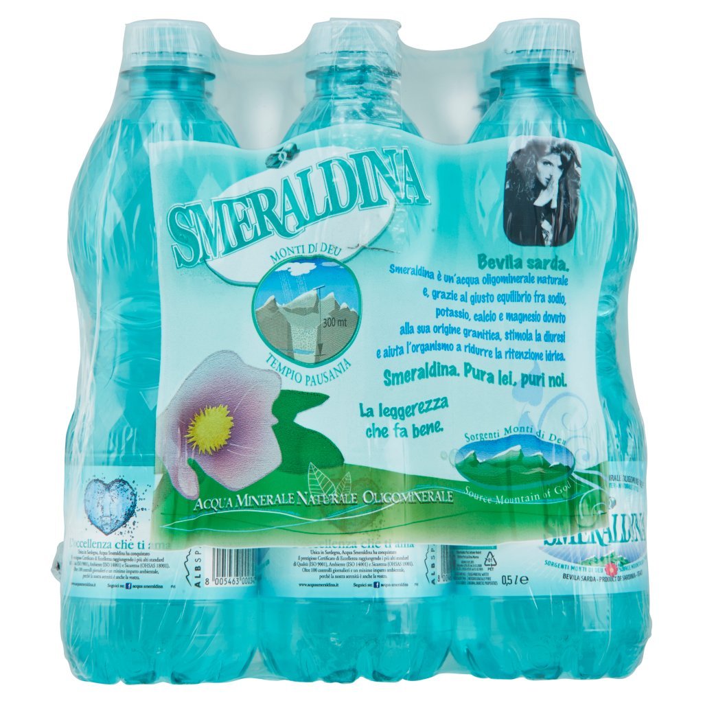 Smeraldina Naturale Pet 9 x 0,5 l