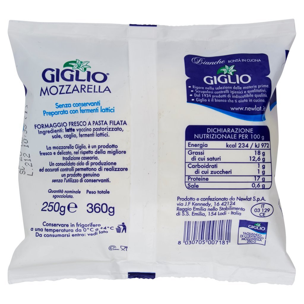 Giglio Mozzarella 250 g