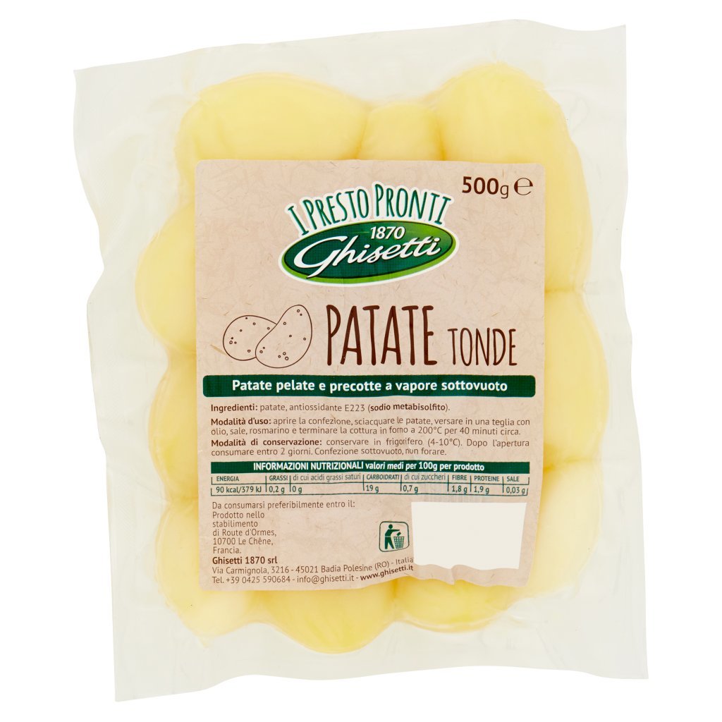 Ghisetti I Presto Pronti Patate Tonde