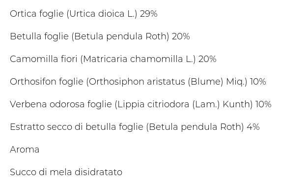 Bonomelli Tisane Drenante 16 Filtri