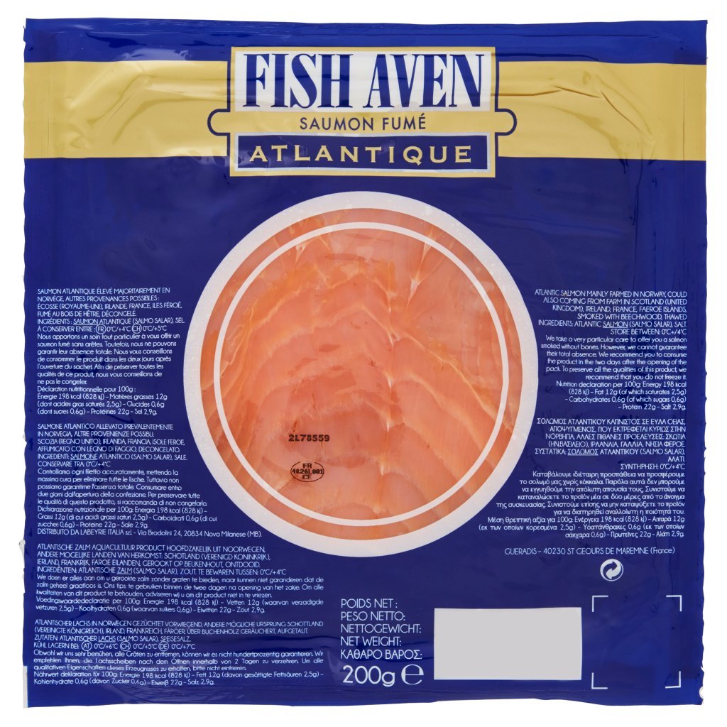 Fish Aven Salmone Affumicato Atlantico