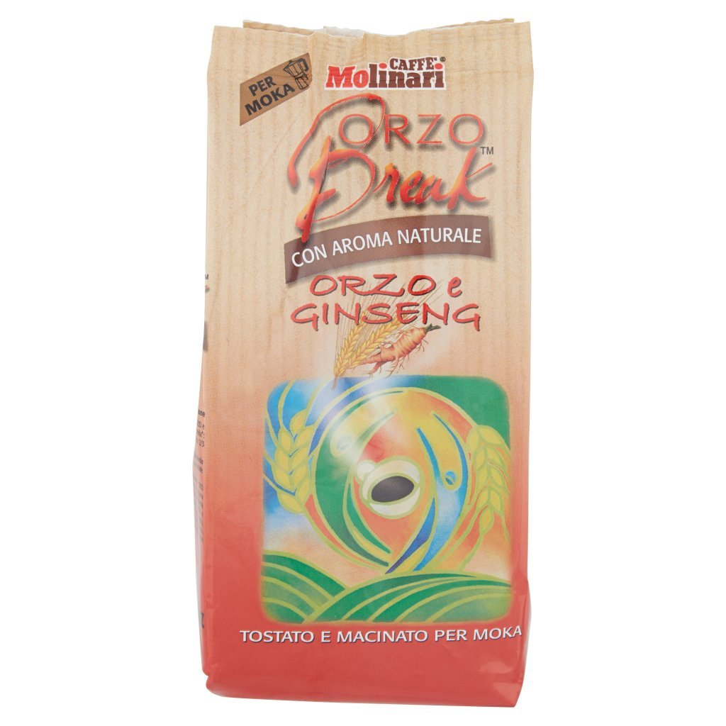 Caffè Molinari Orzo Break con Aroma Naturale Orzo e Ginseng