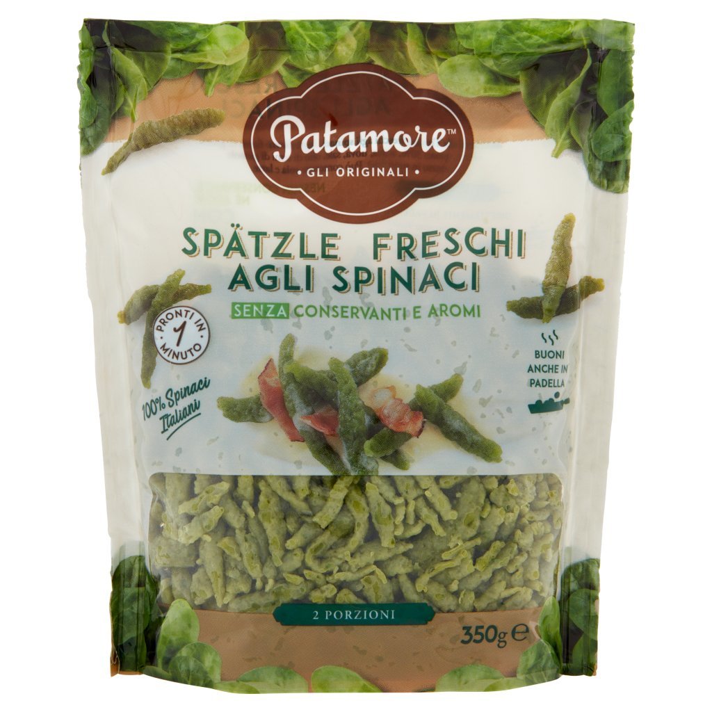 Patamore Spätzle Freschi agli Spinaci