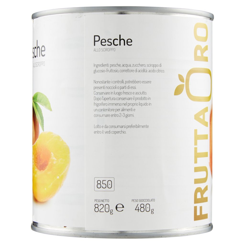 Frutta Oro Pesche allo Sciroppo