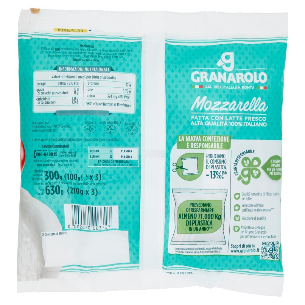 Granarolo Mozzarella 3 x 100 g