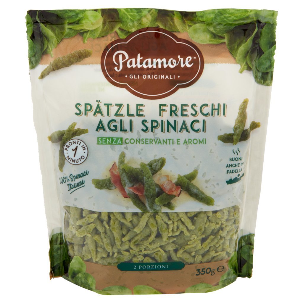 Patamore Spätzle Freschi agli Spinaci