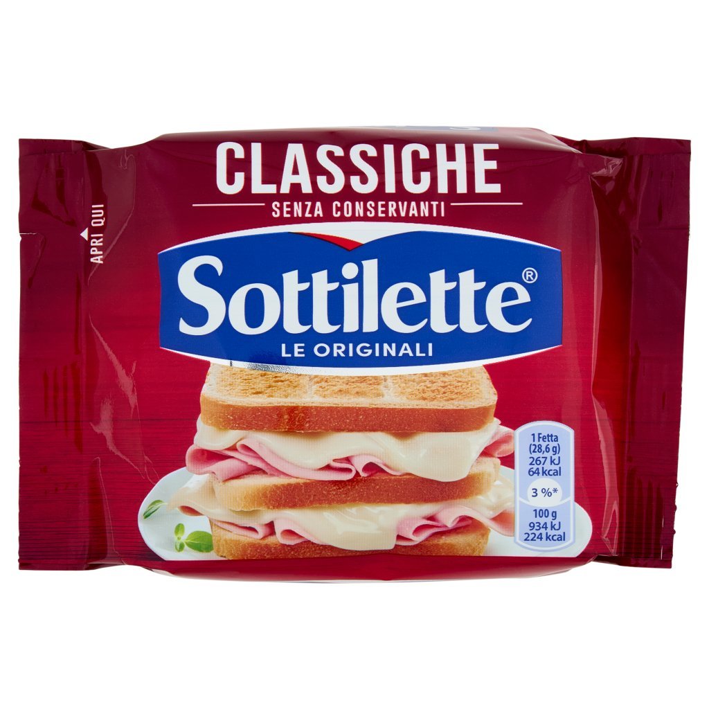 Sottilette Classiche Formaggio Fuso a Fette -