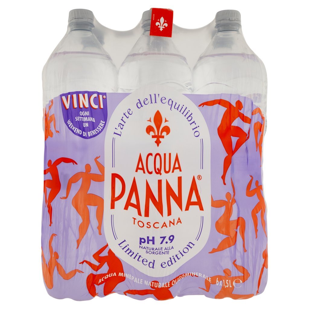 Acqua Panna Acqua Minerale Naturale Oligominerale 30% Rpet, 6x1,5l