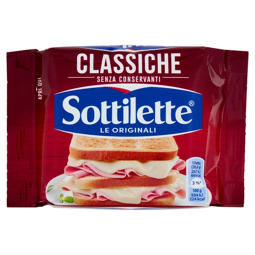 Sottilette Classiche Formaggio Fuso a Fette -