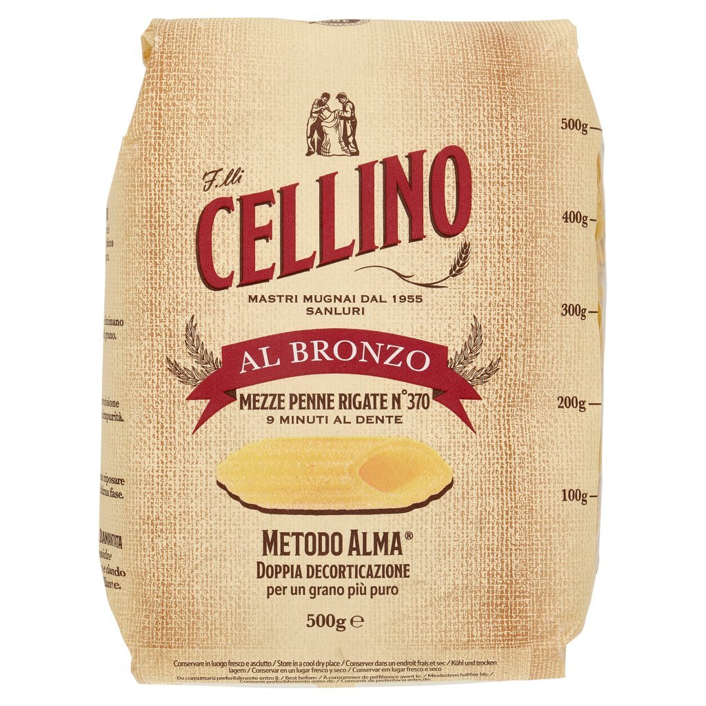 F.lli Cellino Al Bronzo Mezze Penne Rigate N°370