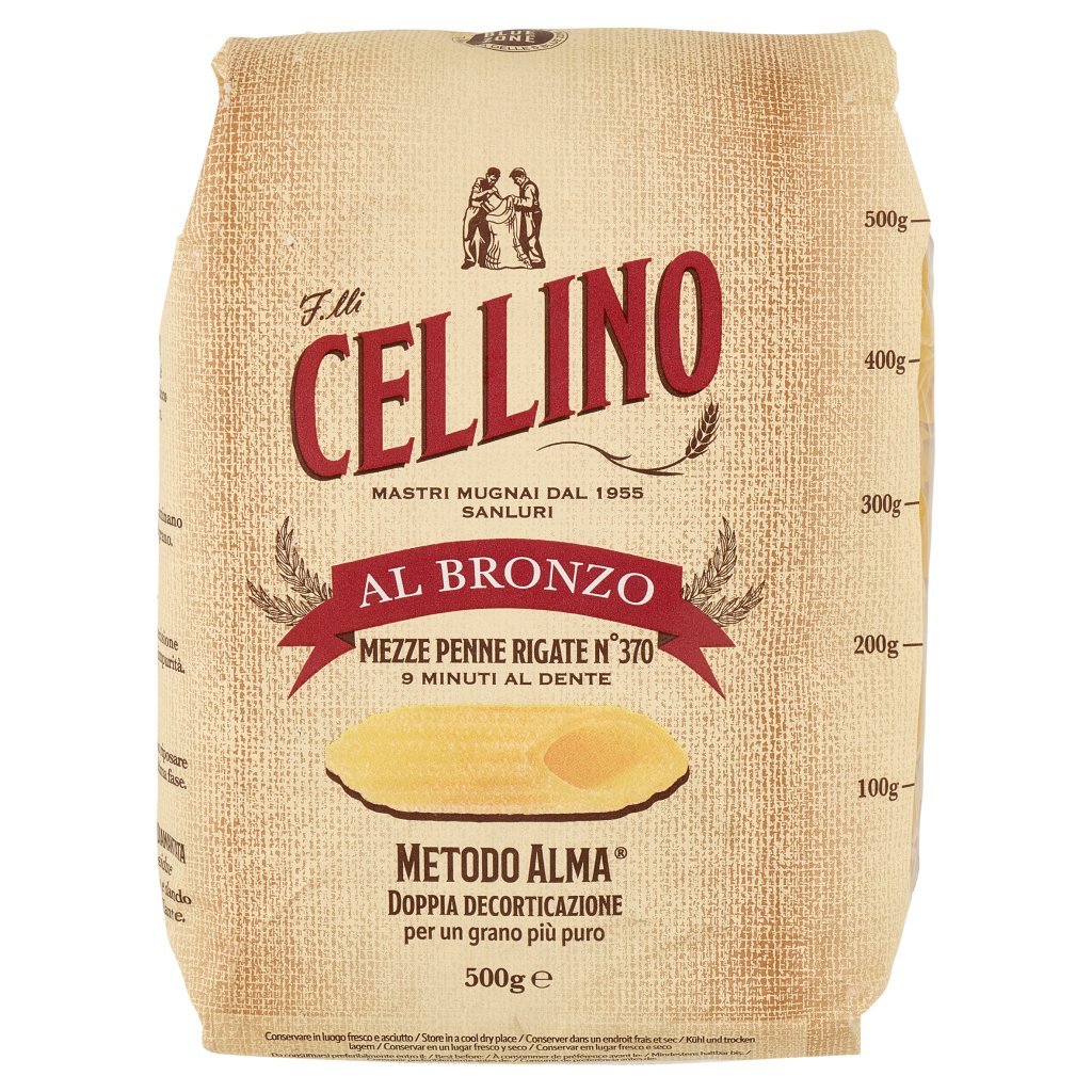 F.lli Cellino Al Bronzo Mezze Penne Rigate N°370