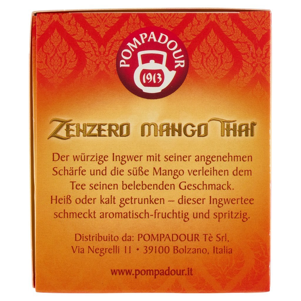 Pompadour Zenzero Mango Thai 10 x 2,25 g