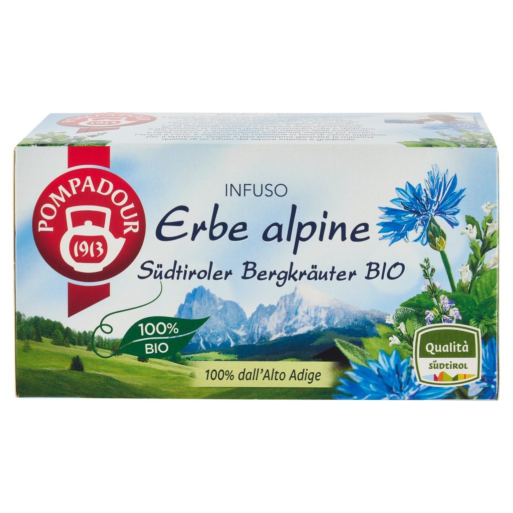 Pompadour Infuso Erbe Alpine Bio 20 x 1,2 g