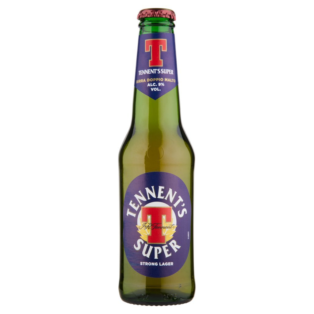 Tennent's Super Tennent's Super Birra Strong Lager Doppio Malto Bottiglia 27,5cl