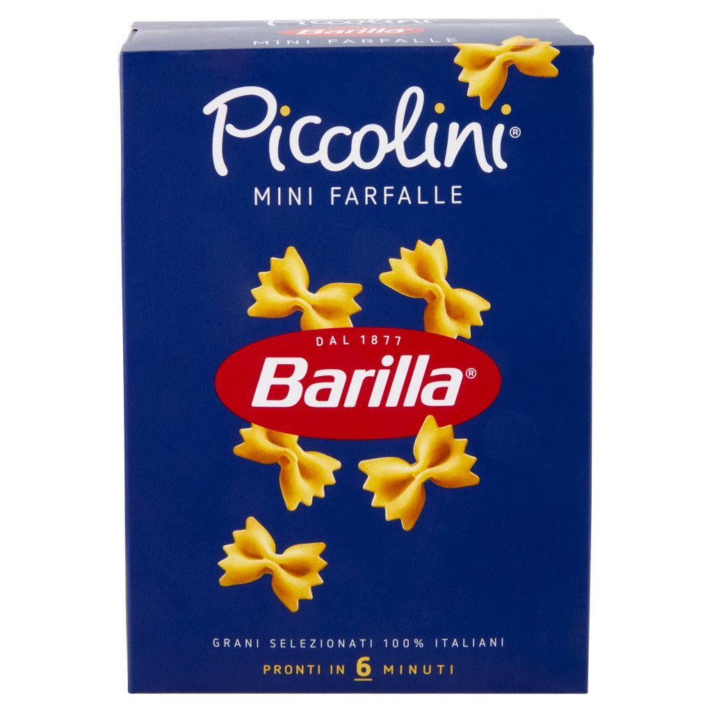 Barilla Pasta Piccolini Mini Farfalle 100% Grano Italiano