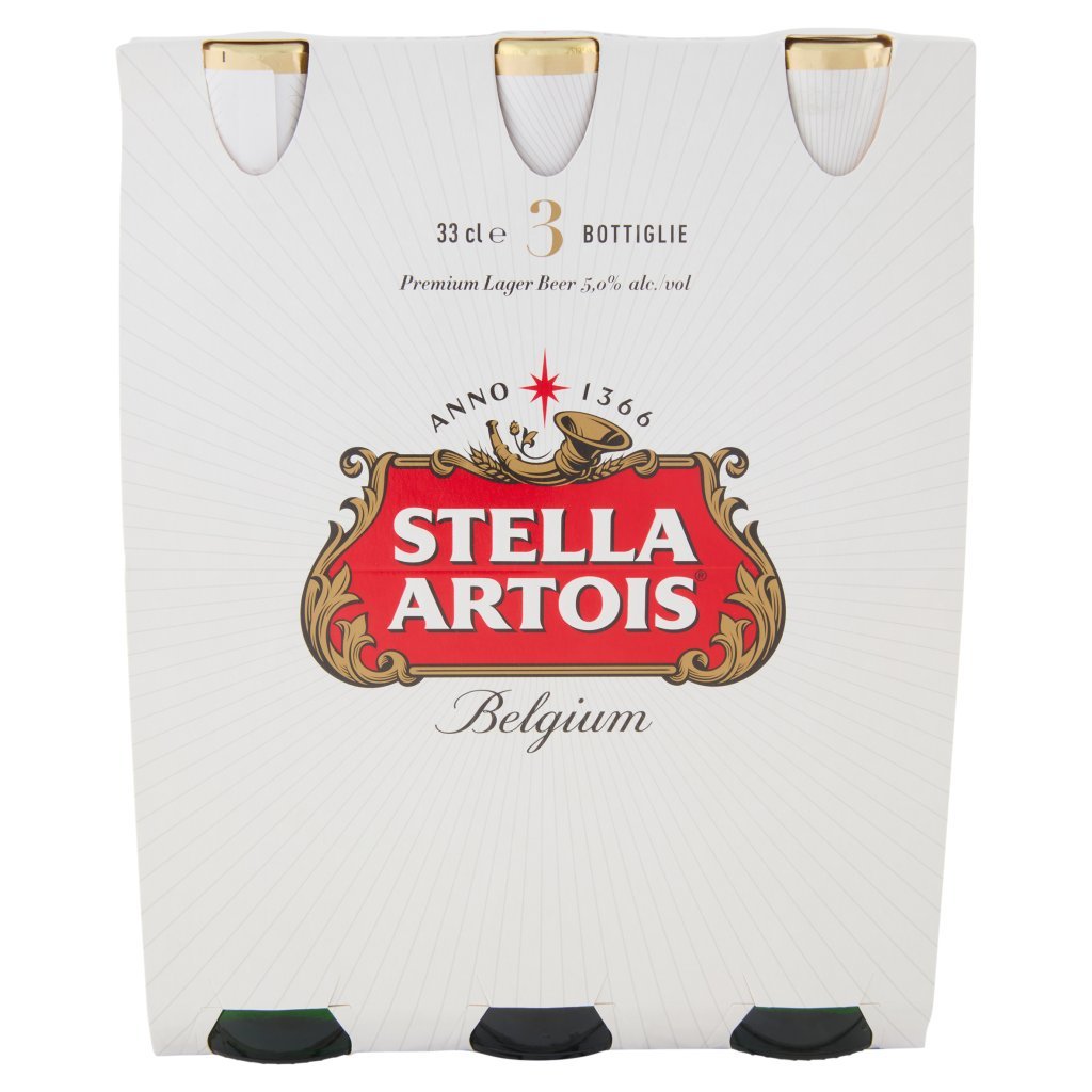 Stella Artois Stella Artois Birra Lager Belga Bottiglia 3x33cl