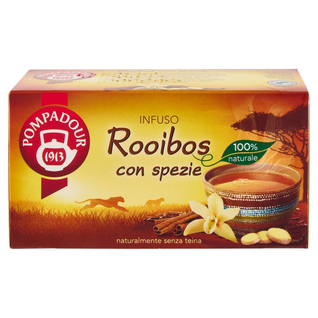 Pompadour Infuso Rooibos con Spezie 20 x 1,5 g