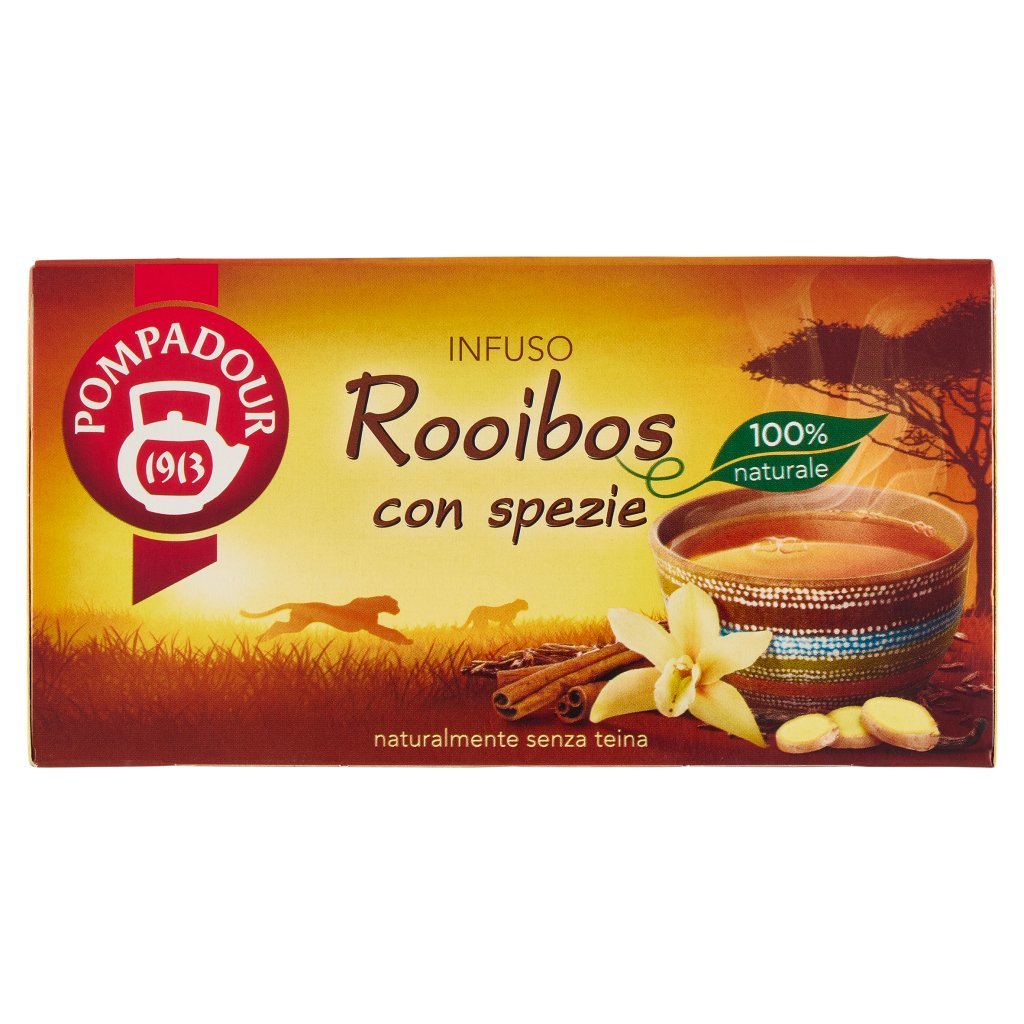 Pompadour Infuso Rooibos con Spezie 20 x 1,5 g