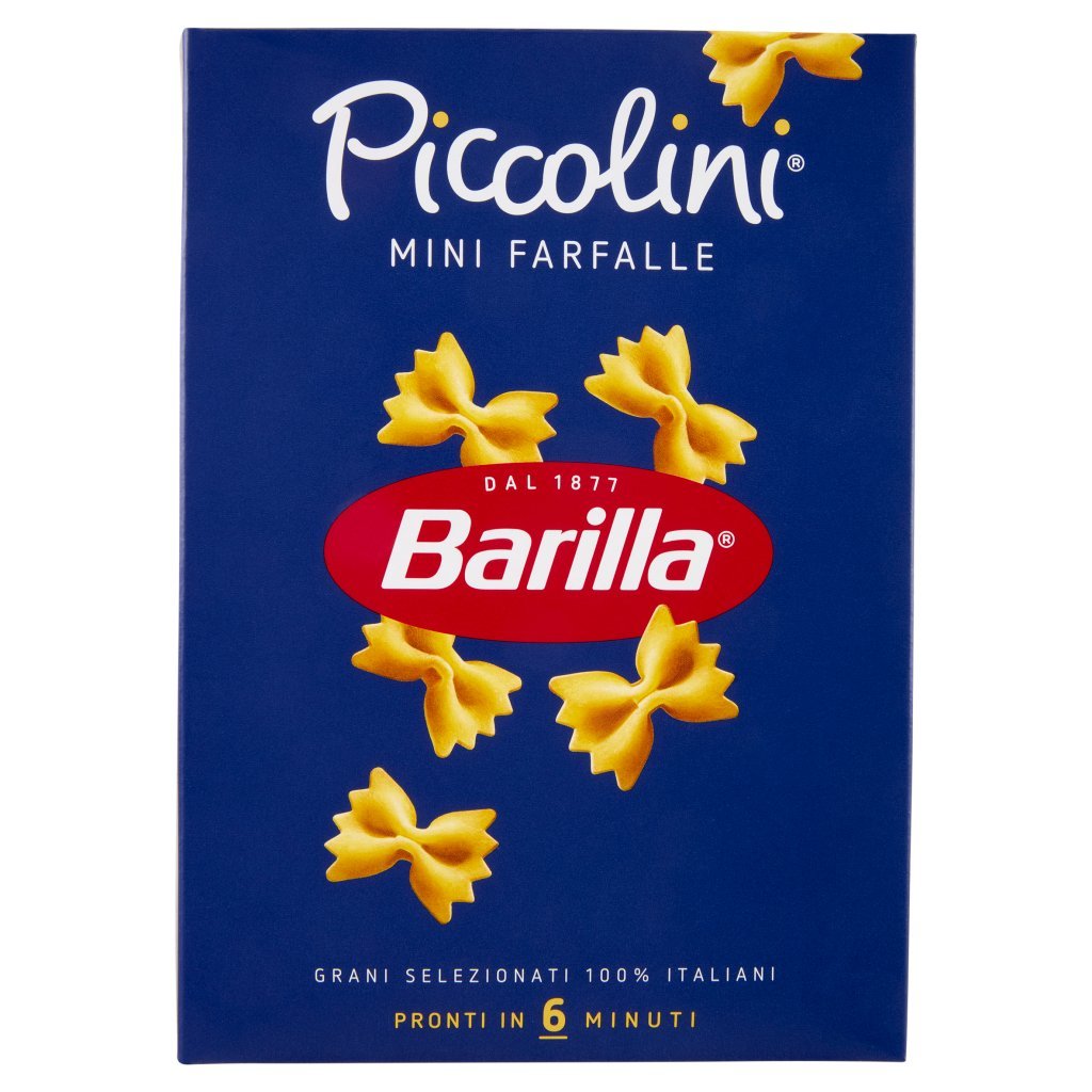 Barilla Pasta Piccolini Mini Farfalle 100% Grano Italiano