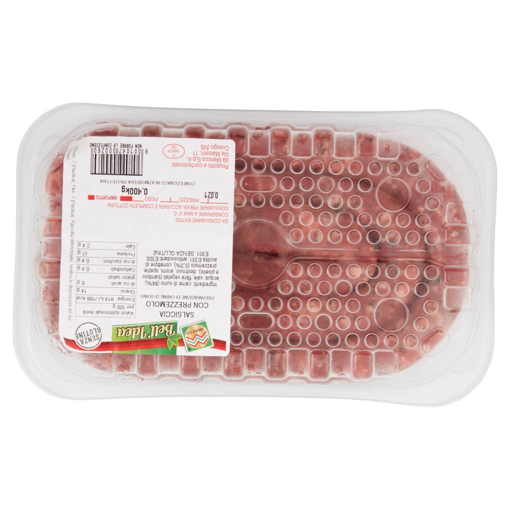 Mericco Bell'idea Salsiccia con Prezzemolo 0,400 Kg