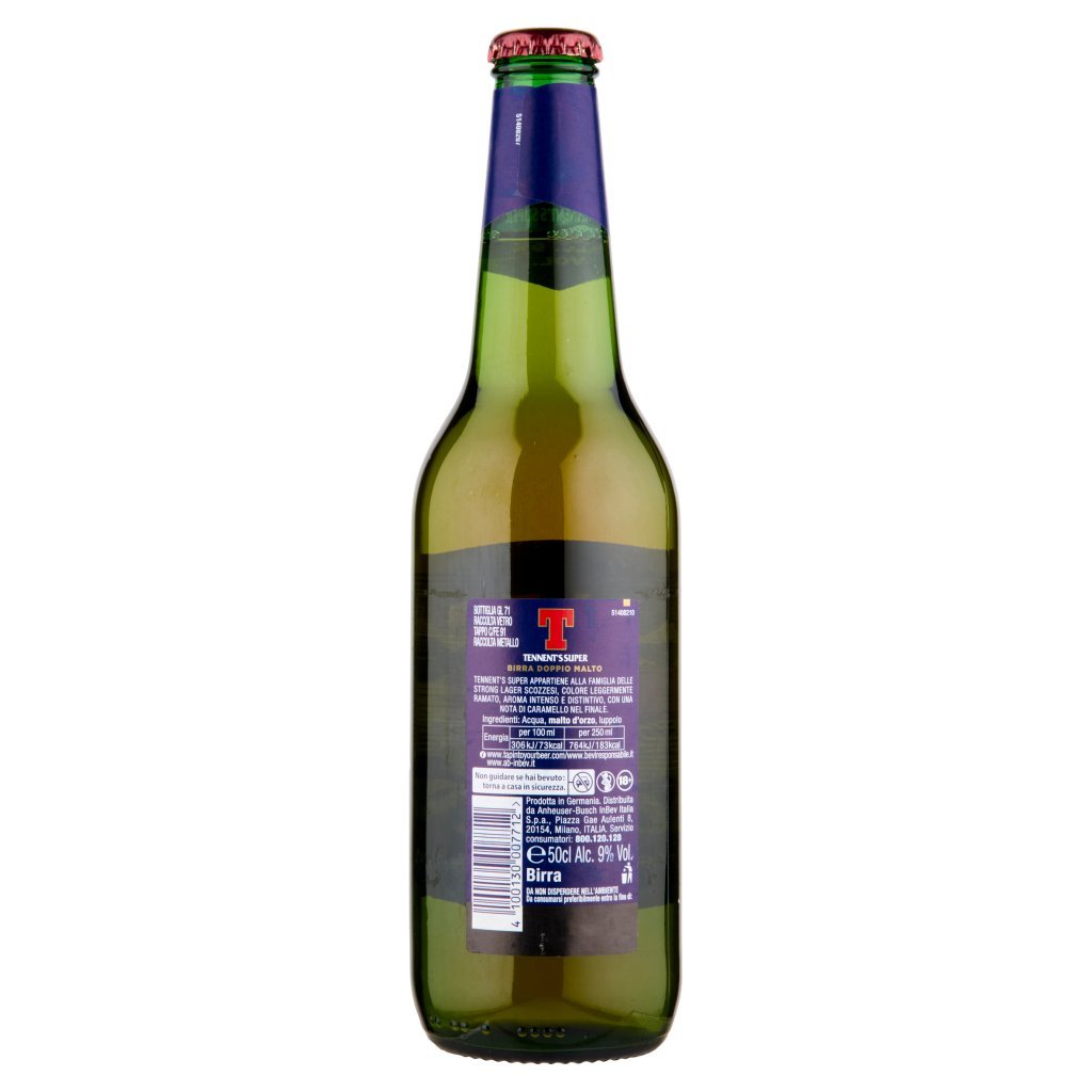 Tennent's Super Tennent's Super Birra Strong Lager Doppio Malto Bottiglia