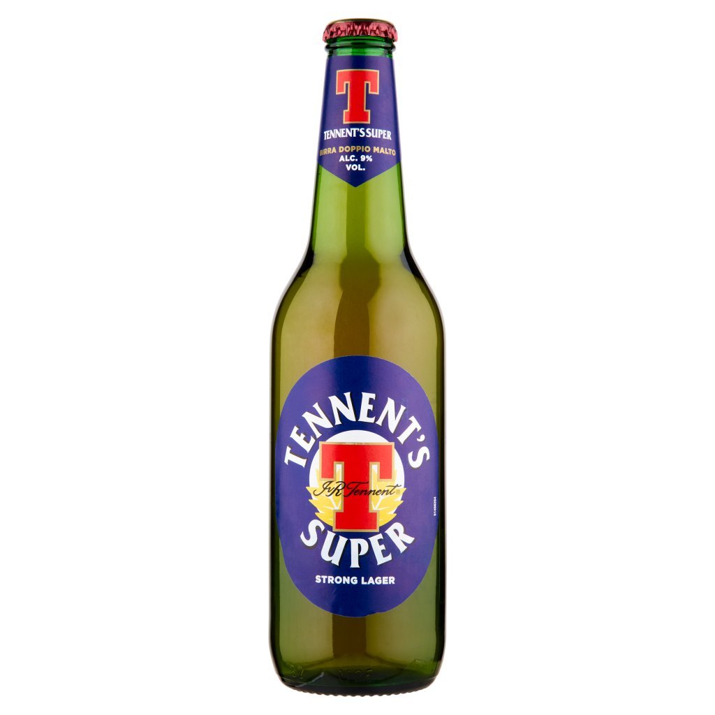 Tennent's Super Tennent's Super Birra Strong Lager Doppio Malto Bottiglia