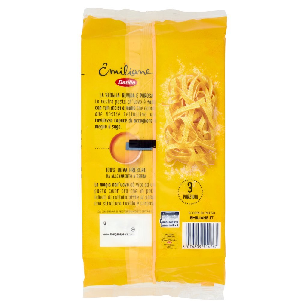 Barilla Emiliane Fettuccine Pasta all'Uovo