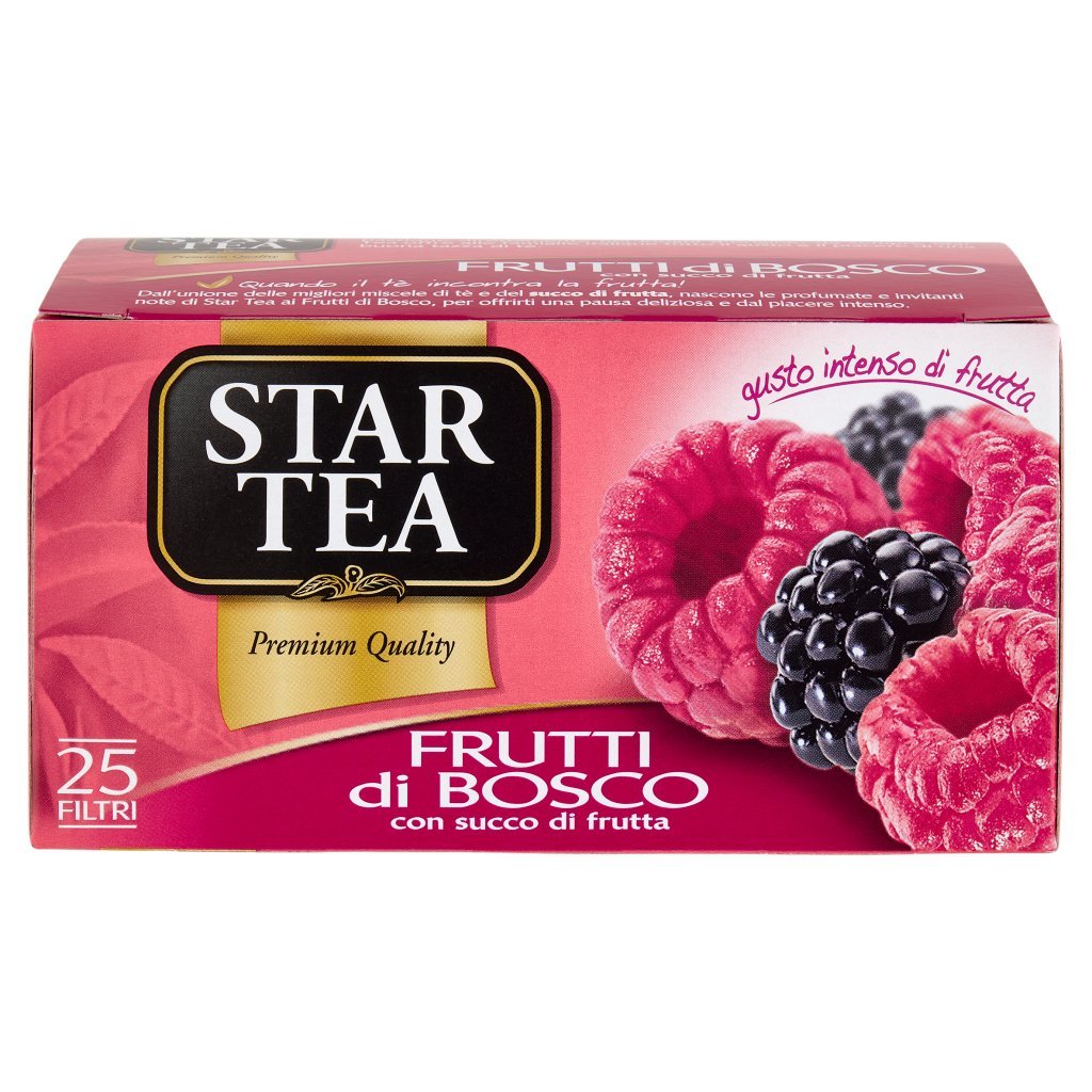 Star Tea Frutti di Bosco con Succo di Frutta Filtri 25 x 1,7 g