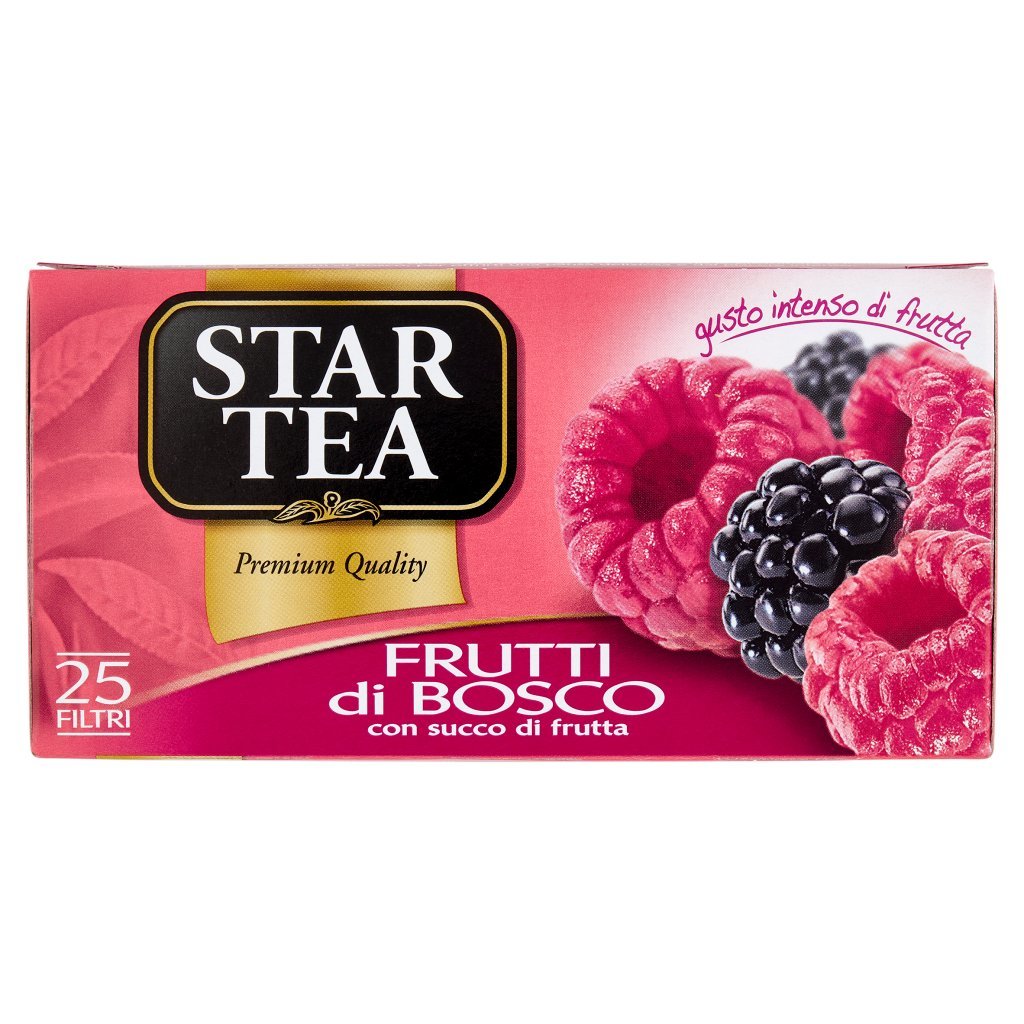 Star Tea Frutti di Bosco con Succo di Frutta Filtri 25 x 1,7 g