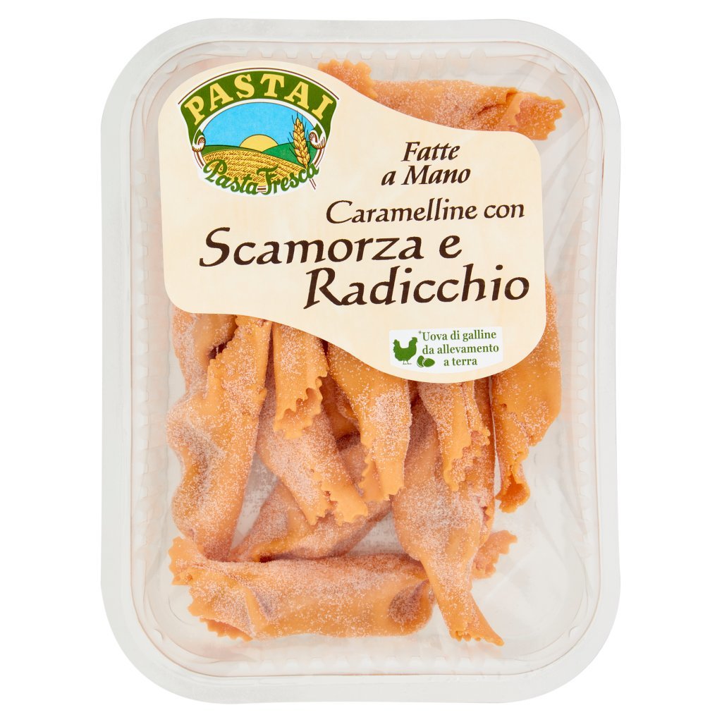 Pastai Caramelline con Scamorza e Radicchio