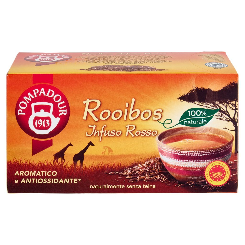 Pompadour Rooibos Infuso Rosso 20 x 1,75 g