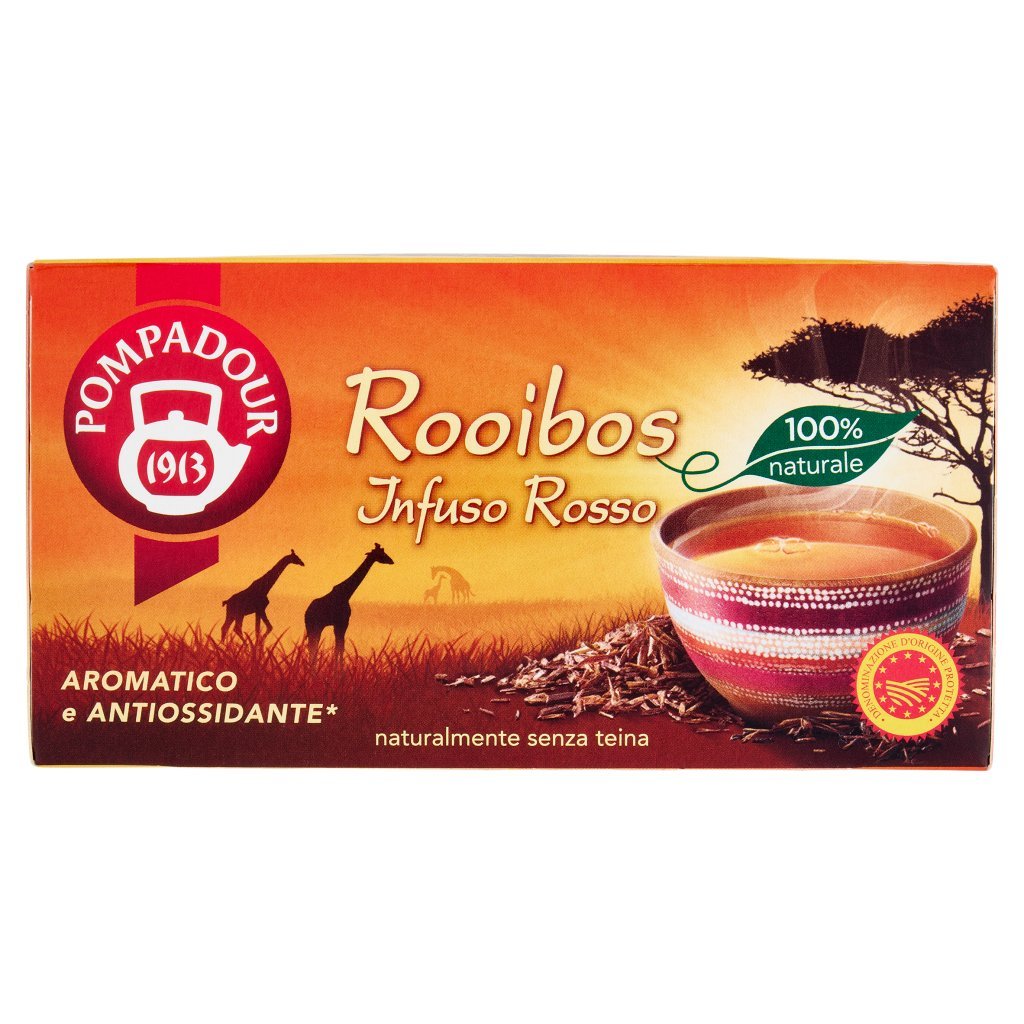 Pompadour Rooibos Infuso Rosso 20 x 1,75 g