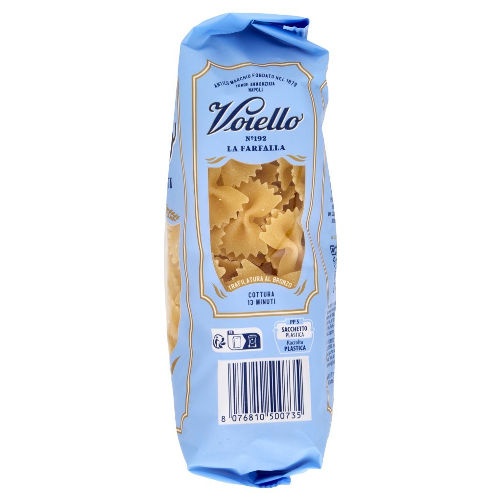 Voiello Pasta la Farfalla N°192 Grani 100% Italiani Trafilata Bronzo