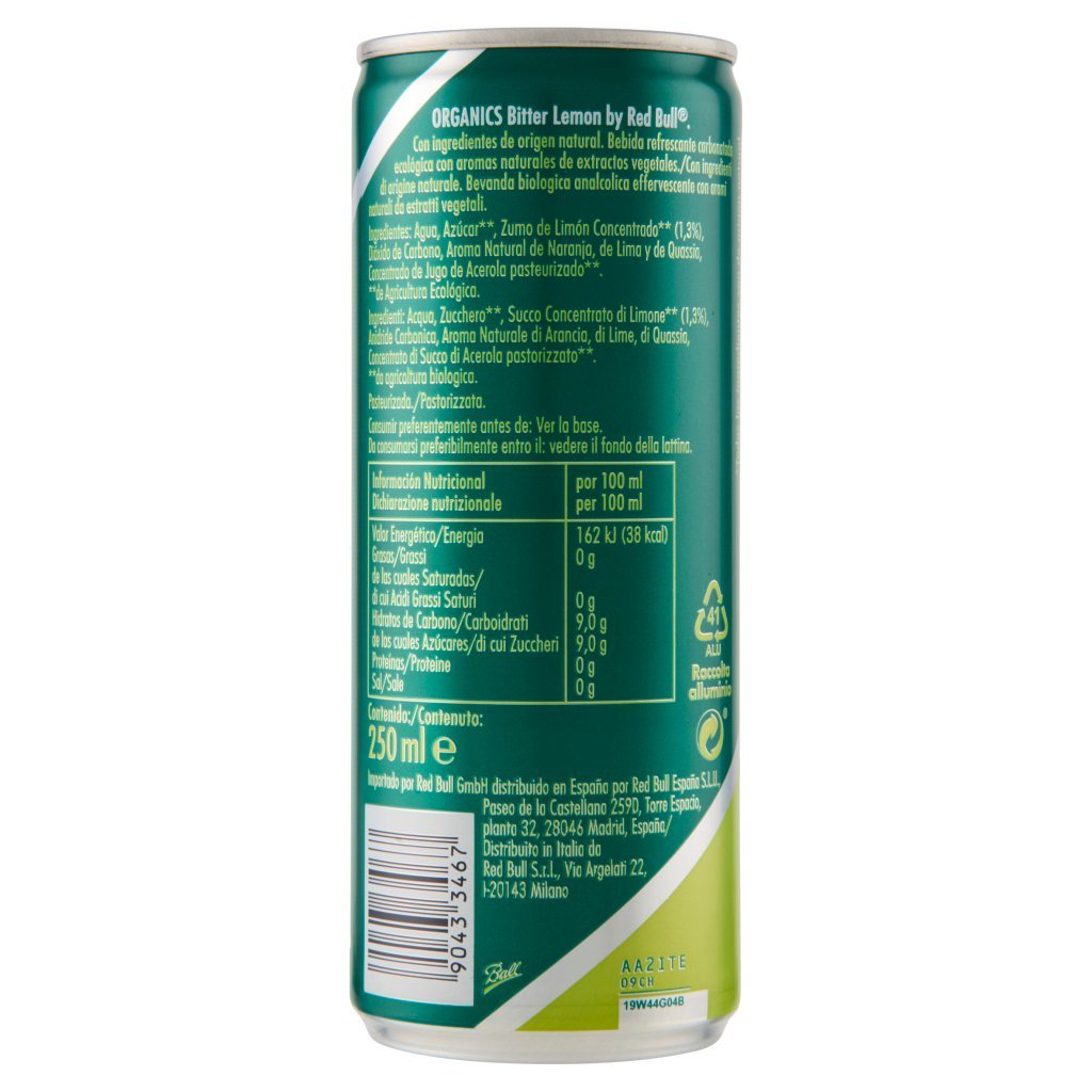 Organics By Red Bull Bitter Lemon Bio,