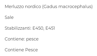 Ghezzi Cuore di Filetto di Baccalà 0,500 Kg