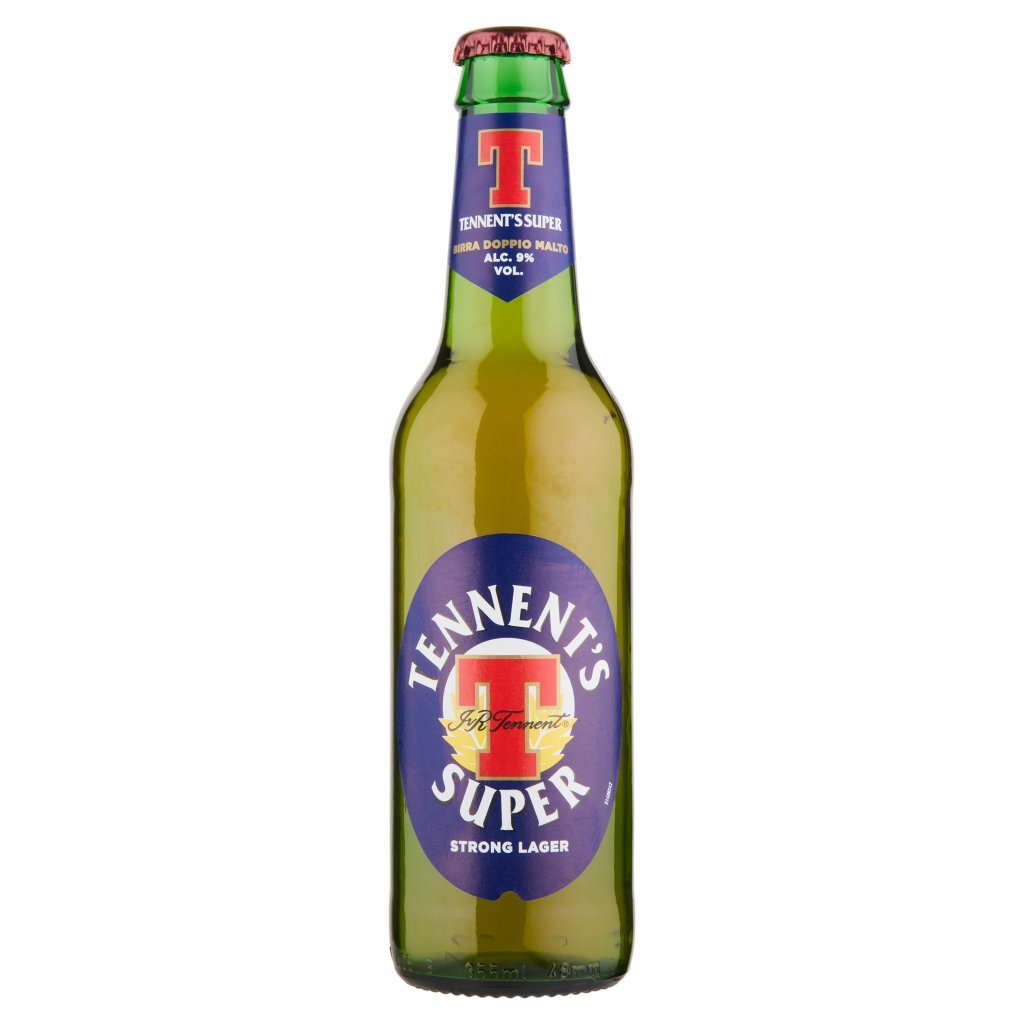 Tennent's Super Tennent's Super Birra Strong Lager Doppio Malto Bottiglia 35,5cl