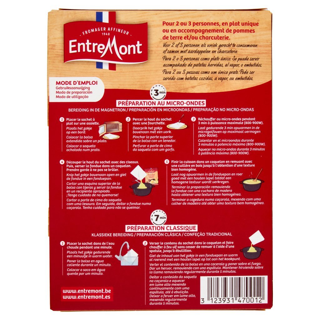 Entremont Fondue Savoyarde Aux 3 Fromages