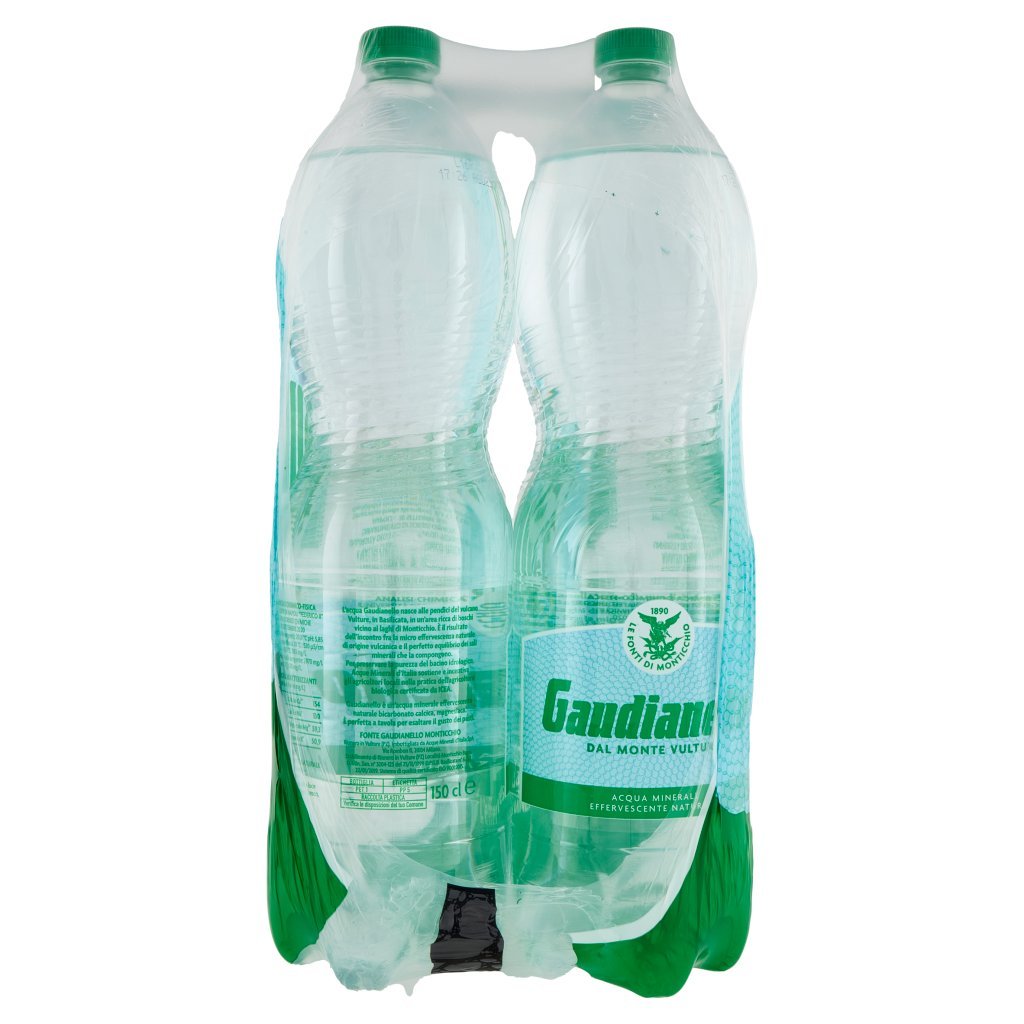 Gaudianello Acqua Minerale Effervescente Naturale dal Monte Vulture 6 x 1,5 Litri