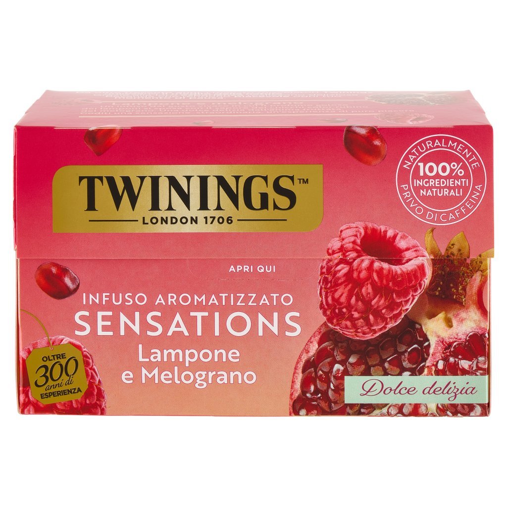 Twinings Lampone e Melograno Infuso Sensations 20 Filtri