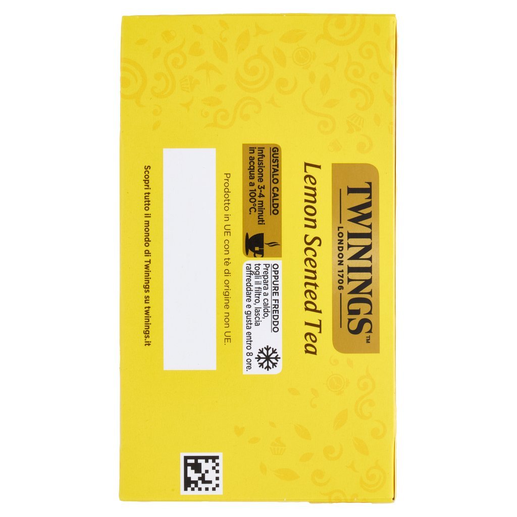 Twinings Lemon Scented Tea Tè Nero 50 Filtri The