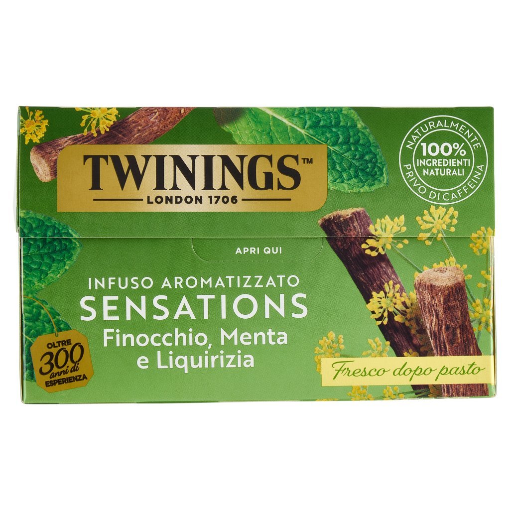 Twinings Finocchio, Menta e Liquirizia Infuso Sensations 20 Filtri