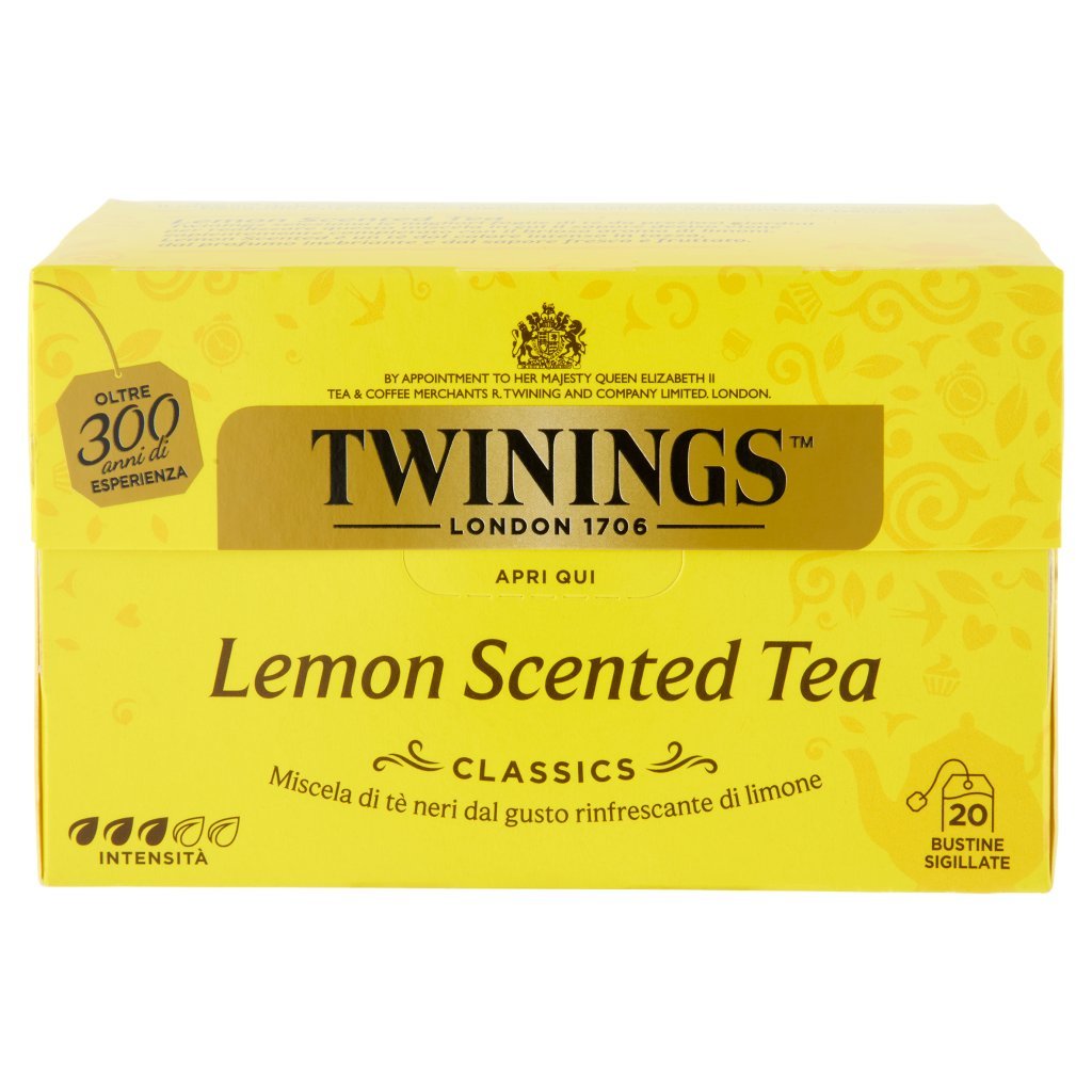 Twinings Lemon Scented Tea Tè Nero 20 Filtri The