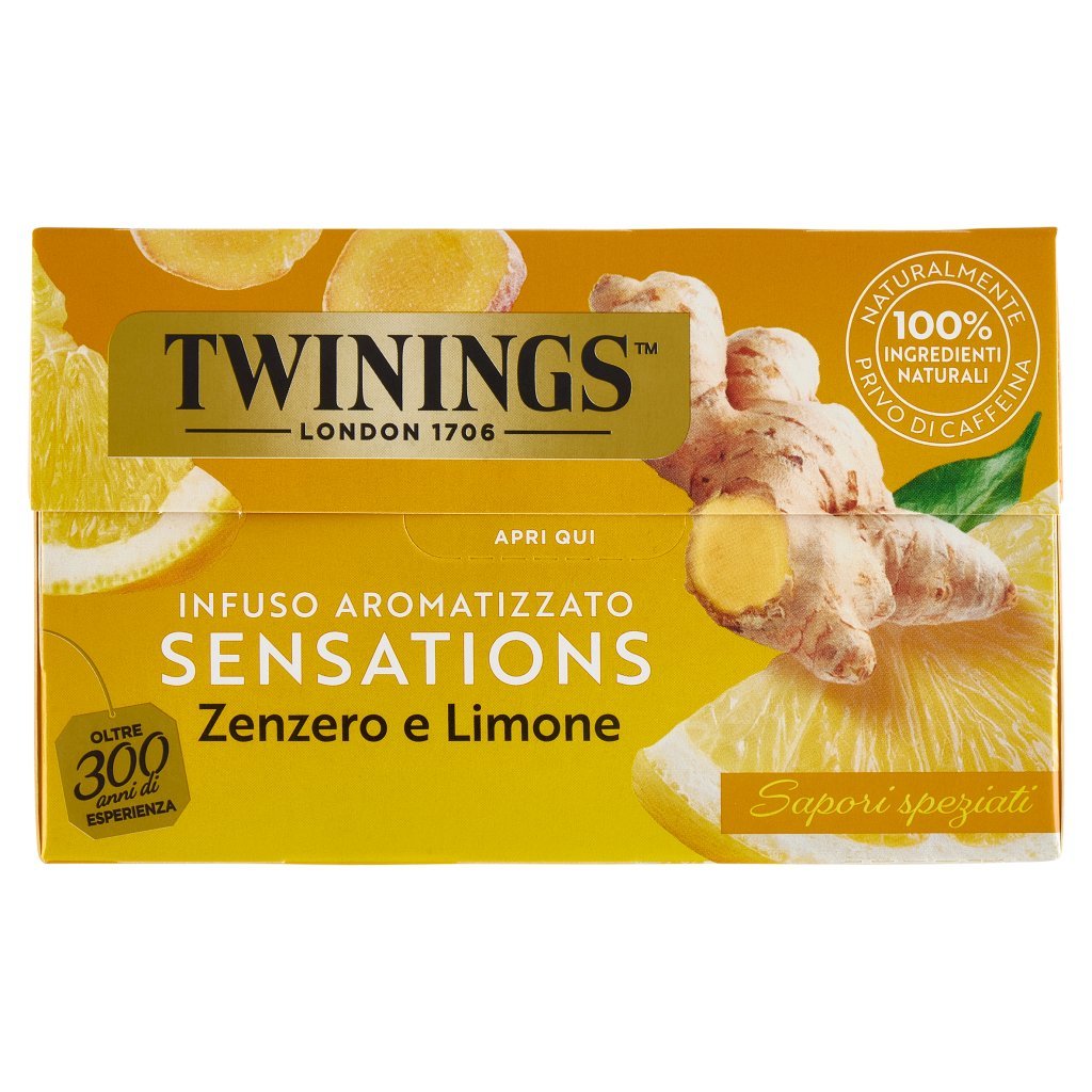 Twinings Zenzero e Limone Infuso Sensations 20 Filtri