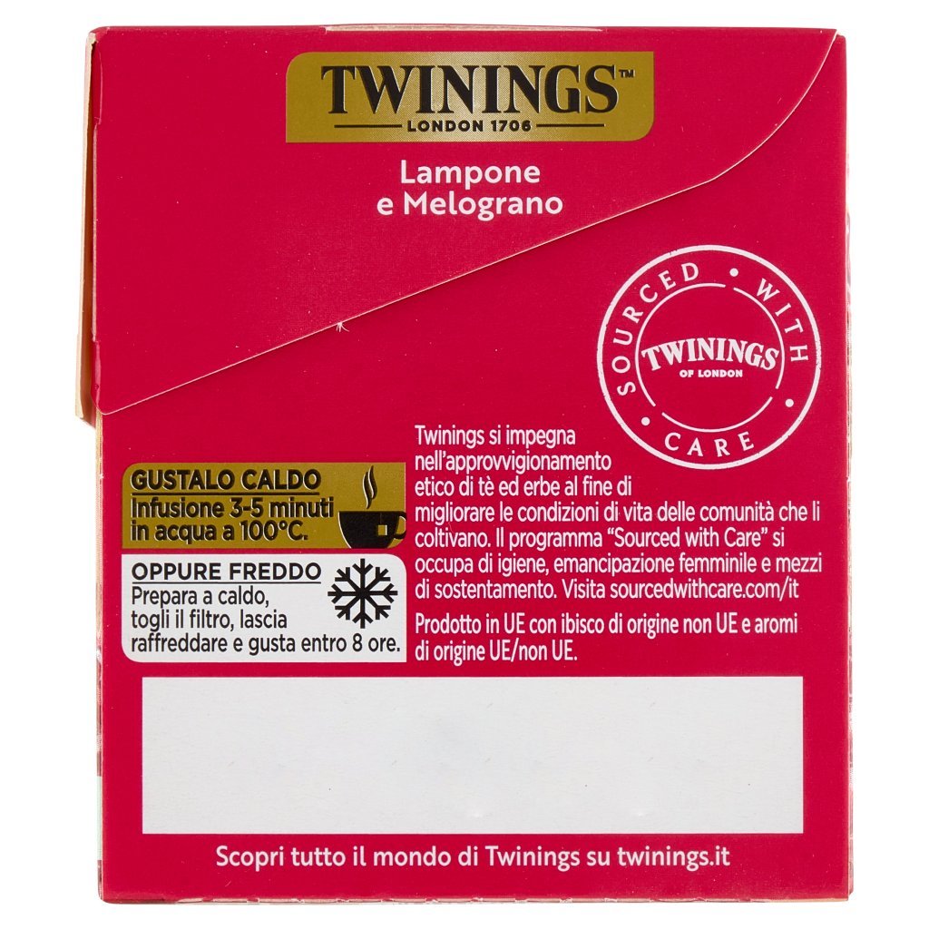 Twinings Lampone e Melograno Infuso Sensations 20 Filtri